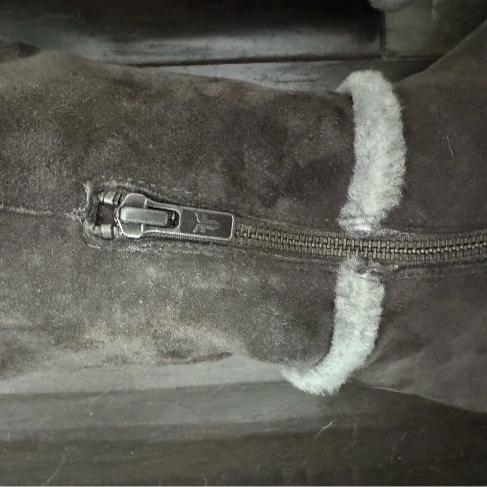 FRYE Tamara Over The Knee Shearling Suede Riding Snow Boots 5.5